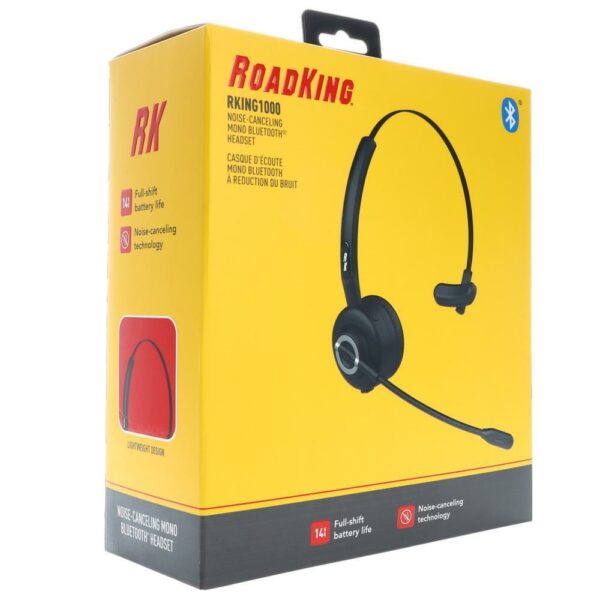 RoadKing RKING1000 Noise Cancelling Bluetooth(R) Headset Wireless Trucker Hands-Free Set w Mic - Image 3