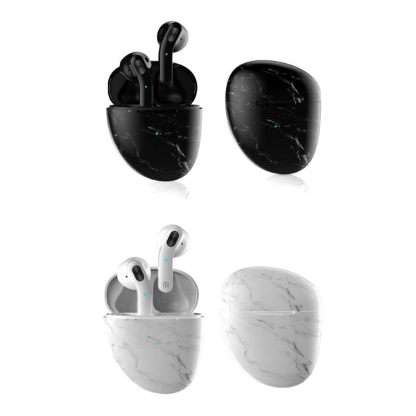 Marble Pebble Twin Bluetooth Headphones - Image 2